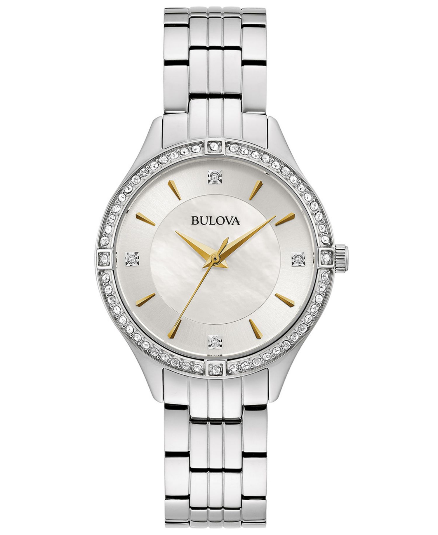 Women's Crystal Stainless Steel Bracelet Watch 32mm