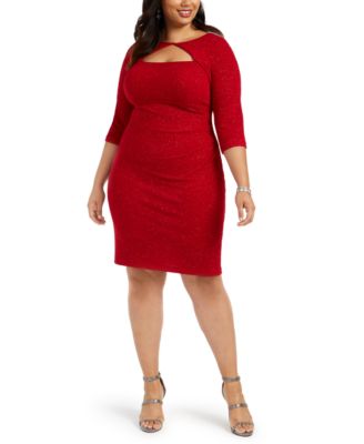 Alex Evenings - Plus Size Cutout Sheath Dress