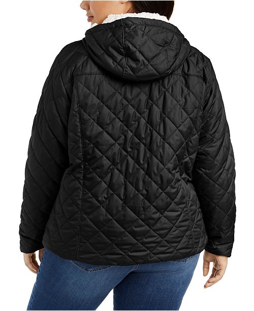 Columbia Plus Size Copper Crest Hooded Quilted Jacket & Reviews ...