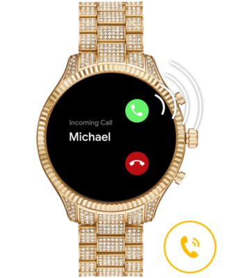 michael kors smart watch with diamonds