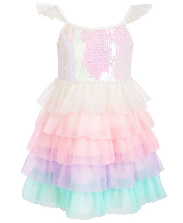 Epic Threads Toddler Girls Sequined Tiered Dress, Created for Macy's ...