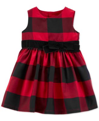 macys girls red dress