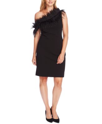 vince camuto feather dress