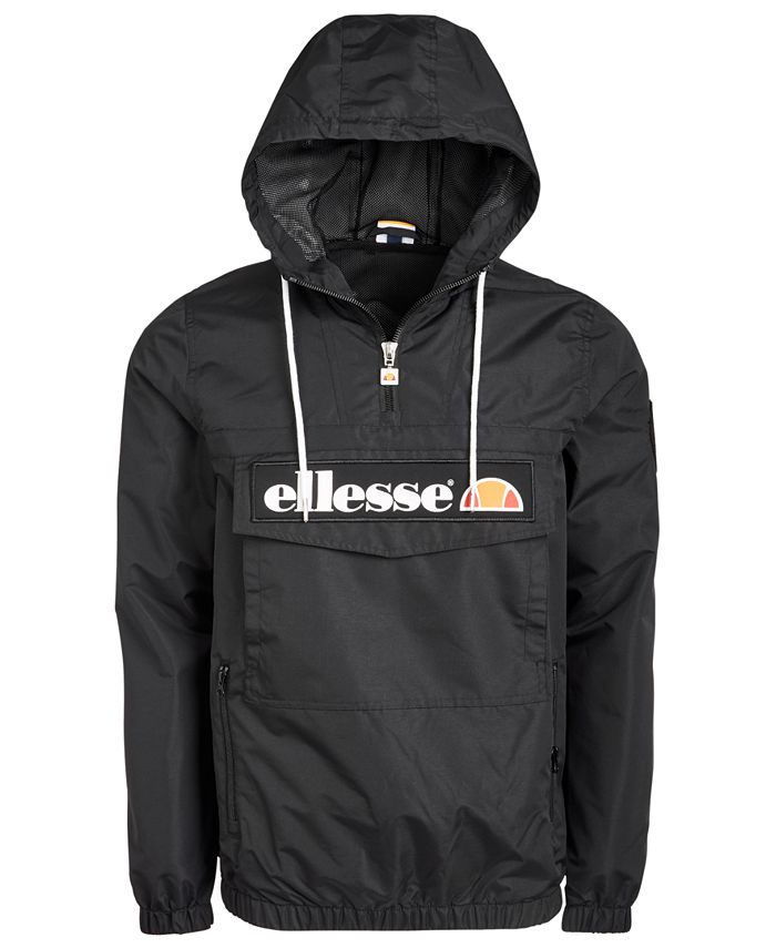 Ellesse Men's Mont 2 Logo Quarter-Zip Hooded Jacket - Macy's