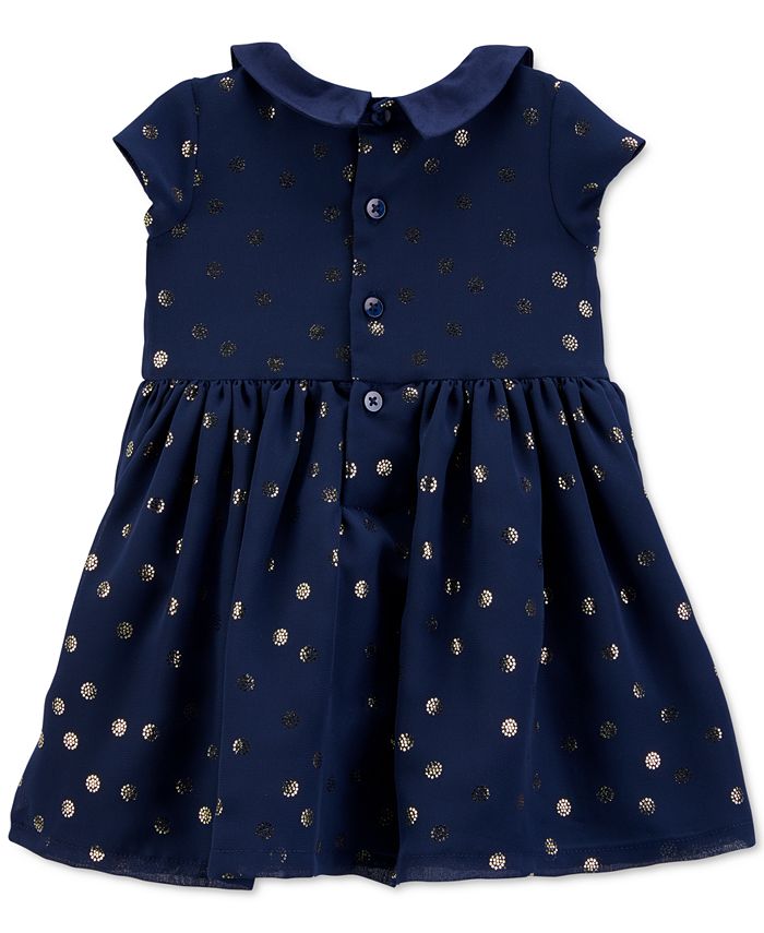 Carter's Baby Girls Crepe Glitter Dot Dress - Macy's