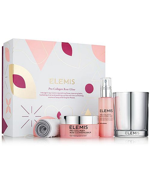 Elemis 4 Pc Pro Collagen Rose Glow Gift Set Reviews Beauty