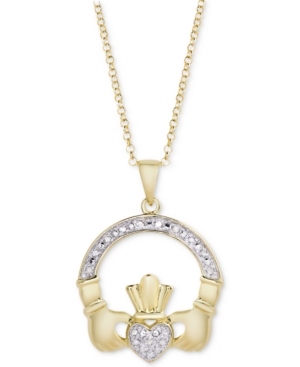 image of Diamond Claddagh 18