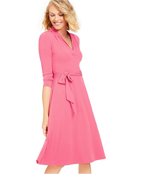 Charter Club Petite Solid Midi Dress Created For Macy S Reviews