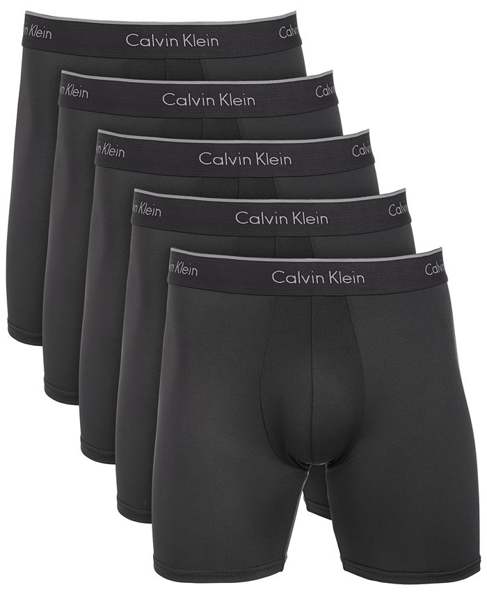 Calvin Klein Men's 3-Pk. Micro Stretch Long Boxer Briefs - Macy's