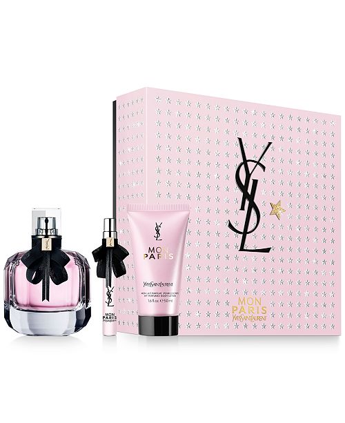 Yves Saint Laurent 3-Pc. Mon Paris Eau de Parfum Gift Set & Reviews ...