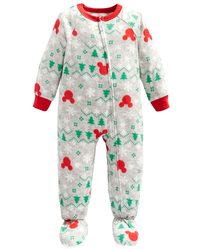 Mickey mouse footie pajamas top