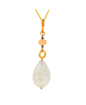 image of Stephanie Kantis Quartz Pe gold-plated White Quartz, Rose Quartz, Turquoise