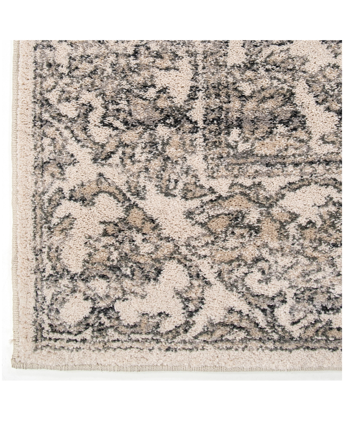 Orian Riverstone Persian Tonal Light Gray 9 'x Area Rug