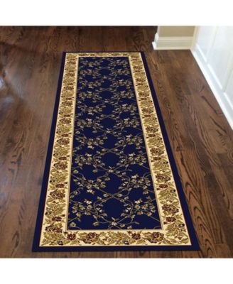 CLOSEOUT! 1427/1744/NAVY Navelli Blue 2'2" x 8' Runner Rug