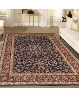 CLOSEOUT! 1318/1542/NAVY Navelli Blue 7'9" x 11'6" Area Rug