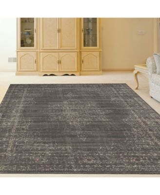 CLOSEOUT! 3563/0040/LIGHTBROWN Cantu Brown 3'3" x 4'11" Area Rug