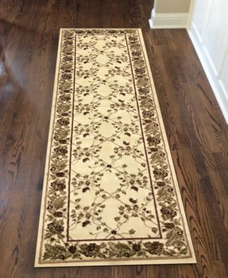CLOSEOUT! 1590/2005/IVORY Pesaro Ivory 2'2" x 7'7" Runner Rug