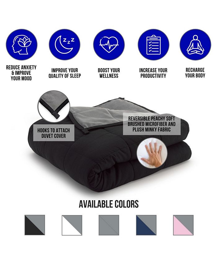 Ella Jayne 12lb Reversible Anti-Anxiety Weighted Blanket & Reviews