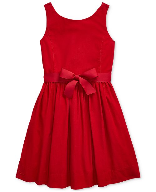 Polo Ralph Lauren Big Girls Cotton Corduroy Dress Created For