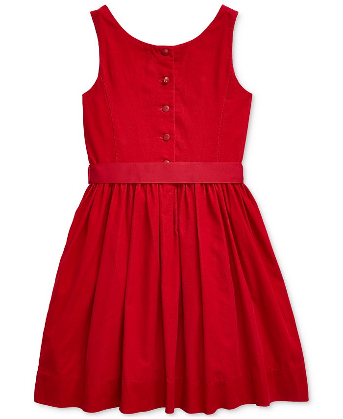 Polo Ralph Lauren Big Girls Cotton Corduroy Dress, Created for Macy's ...