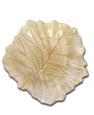 Classic Touch Beveled Leaf Dish - Macy's