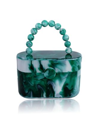 jade green clutch bag