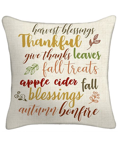 Jordan Manufacturing Thankful Toss Pillow Reviews Decorative