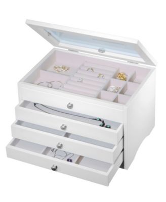 Elegant Lift Top Jewelry Box
