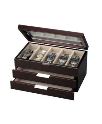 Wooden 2 Drawer Watch Box