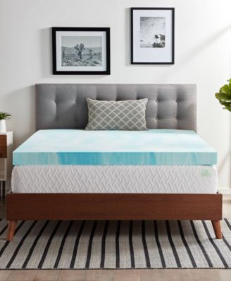 Lucid - Dream Collection by  4" Gel Swirl Memory Foam Mattress Topper, Full