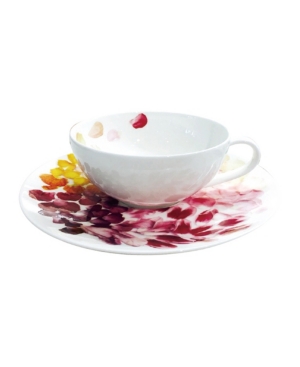 Twig New York Petals Cup & Saucer In Multi