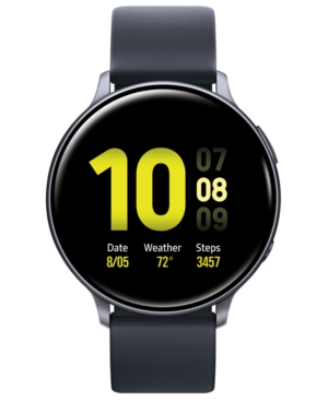 image of Samsung Galaxy Active 2 Black Silicone Strap Touchscreen Smart Watch 44mm