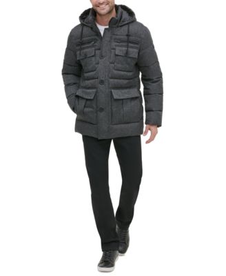 kenneth cole herringbone coat