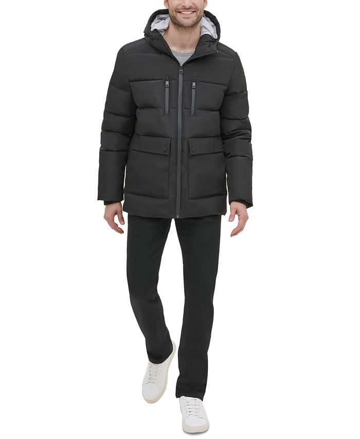 Kenneth Cole New York Men's Hooded Puffer Jacket - Macy's