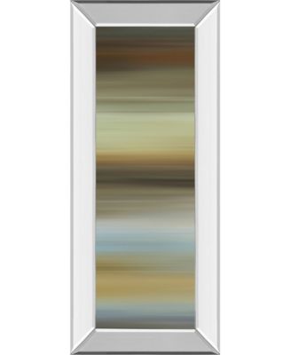 Abstract Horizon I by James McMaster Mirror Framed Print Wall Art - 18" x 42"