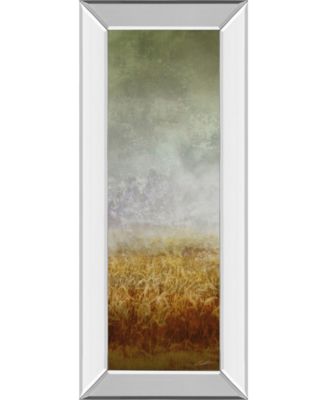Lush Field I by John Butler Mirror Framed Print Wall Art - 18" x 42"