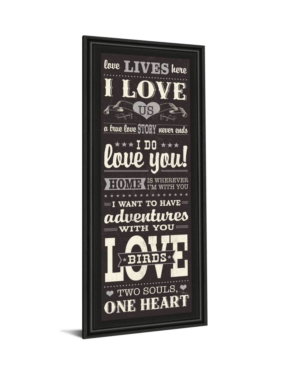Classy Art L-o-v-e Ill by Pela Studio Framed Print Wall Art - 18