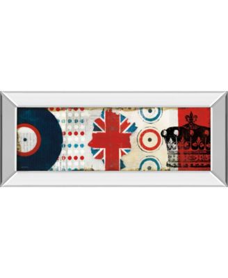 British Invasion I by Mo Mullan Mirror Framed Print Wall Art - 18" x 42"