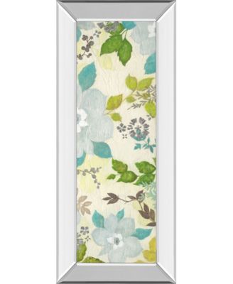Fragrant Garden Il by Tava Studios Mirror Framed Print Wall Art - 18" x 42"