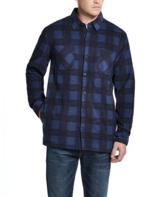 Fleece-Lined Plaid Shirt-Jacket 