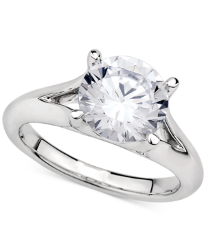 image of Gia Certified Diamond Solitaire Ring (3 ct. t.w.) in 14k White Gold