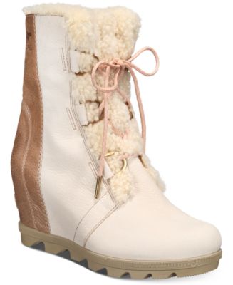 Joan of arctic ii on sale lux wedge genuine shearling bootie