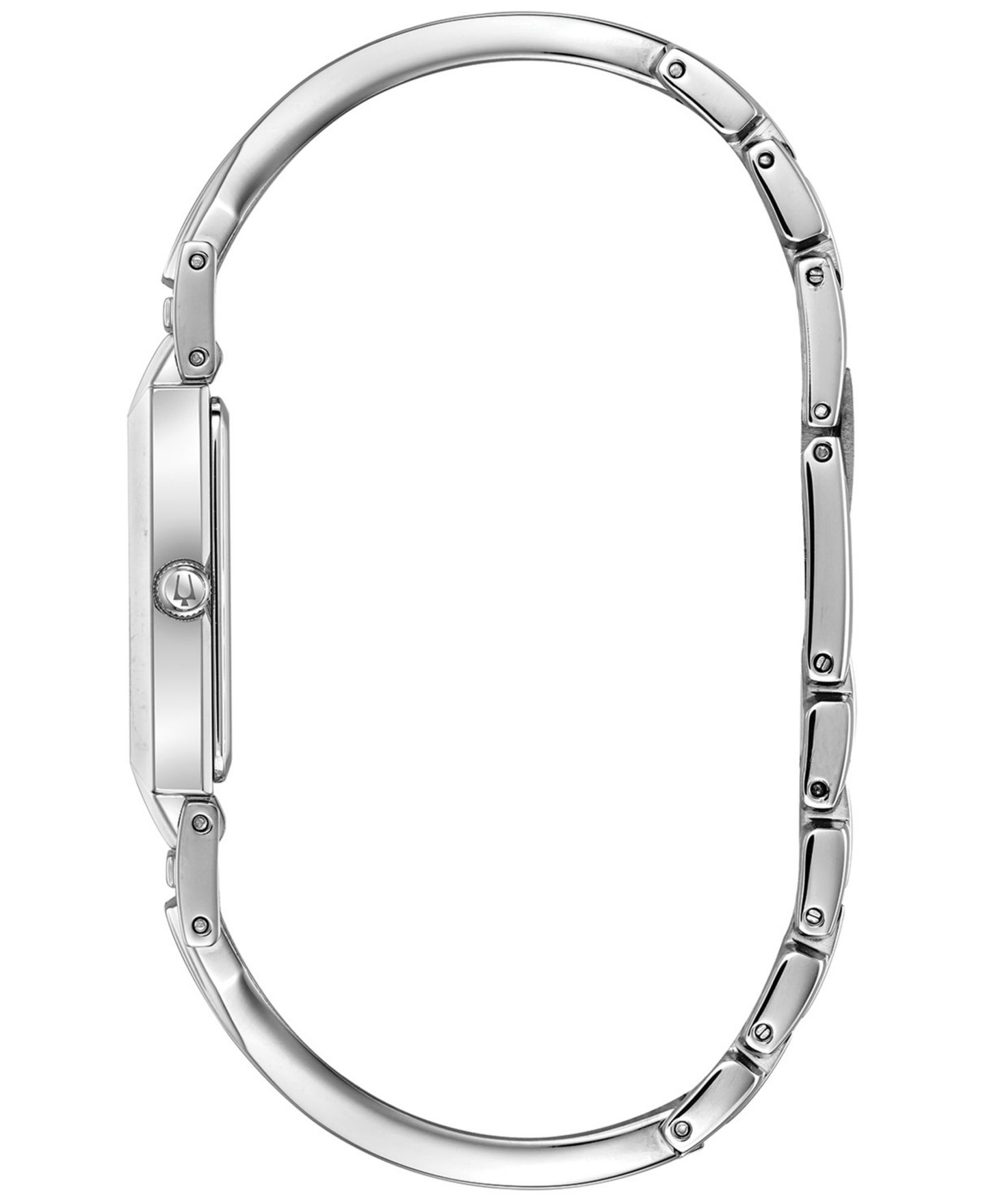 Женские часы Bulova Diamond-Accent Stainless Steel Bangle Bracelet Watch 18x33mm — фото 3