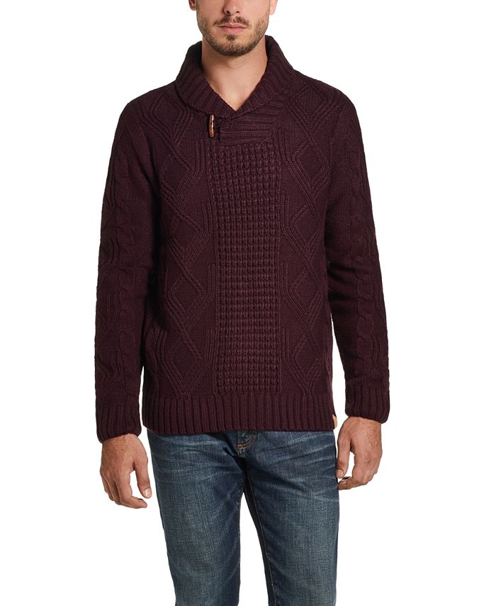 Mens fisherman discount shawl collar sweater