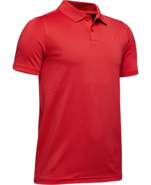 Under Armour Kids' Big Boys Performance Polo 2.0 Shirt In Red