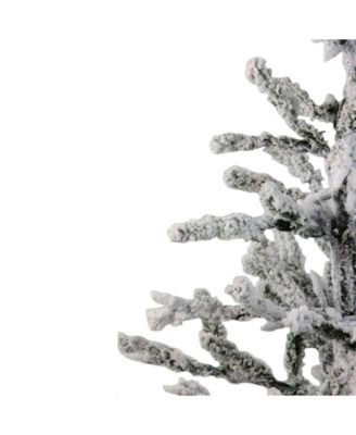 36" Flocked Alpine Coral Artificial Christmas Tree - Unlit