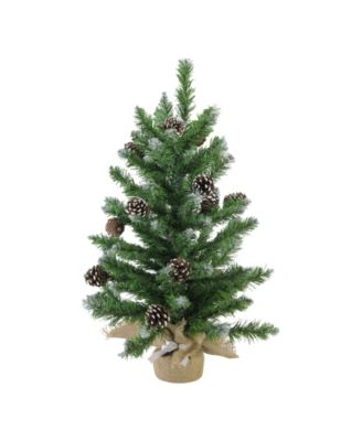 frosted artificial christmas tree