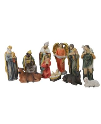 Northlight 11 Piece Multicolored Resin Nativity and Epiphany Set 8 ...