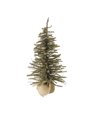Northlight 18" Warsaw Twig Artificial Christmas Tree In Burlap Base In Brown