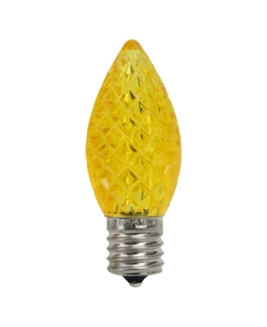 Northlight Pack Of 25 Led Faceted C9 Yellow Christmas Replacement Bulbs